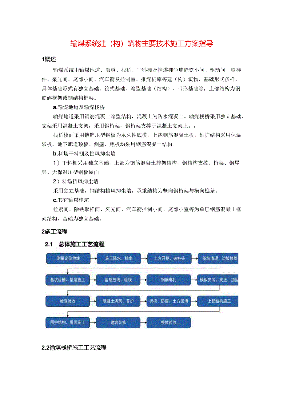 输煤系统建(构)筑物主要技术施工方案指导.docx_第1页