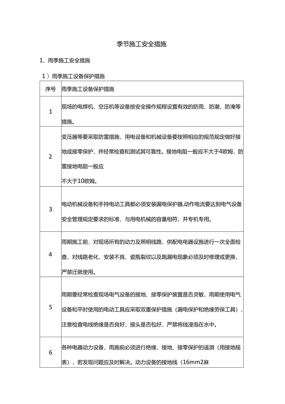 季节施工安全措施.docx_第1页