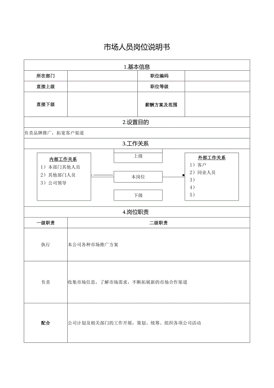 市场人员岗位说明书.docx_第1页