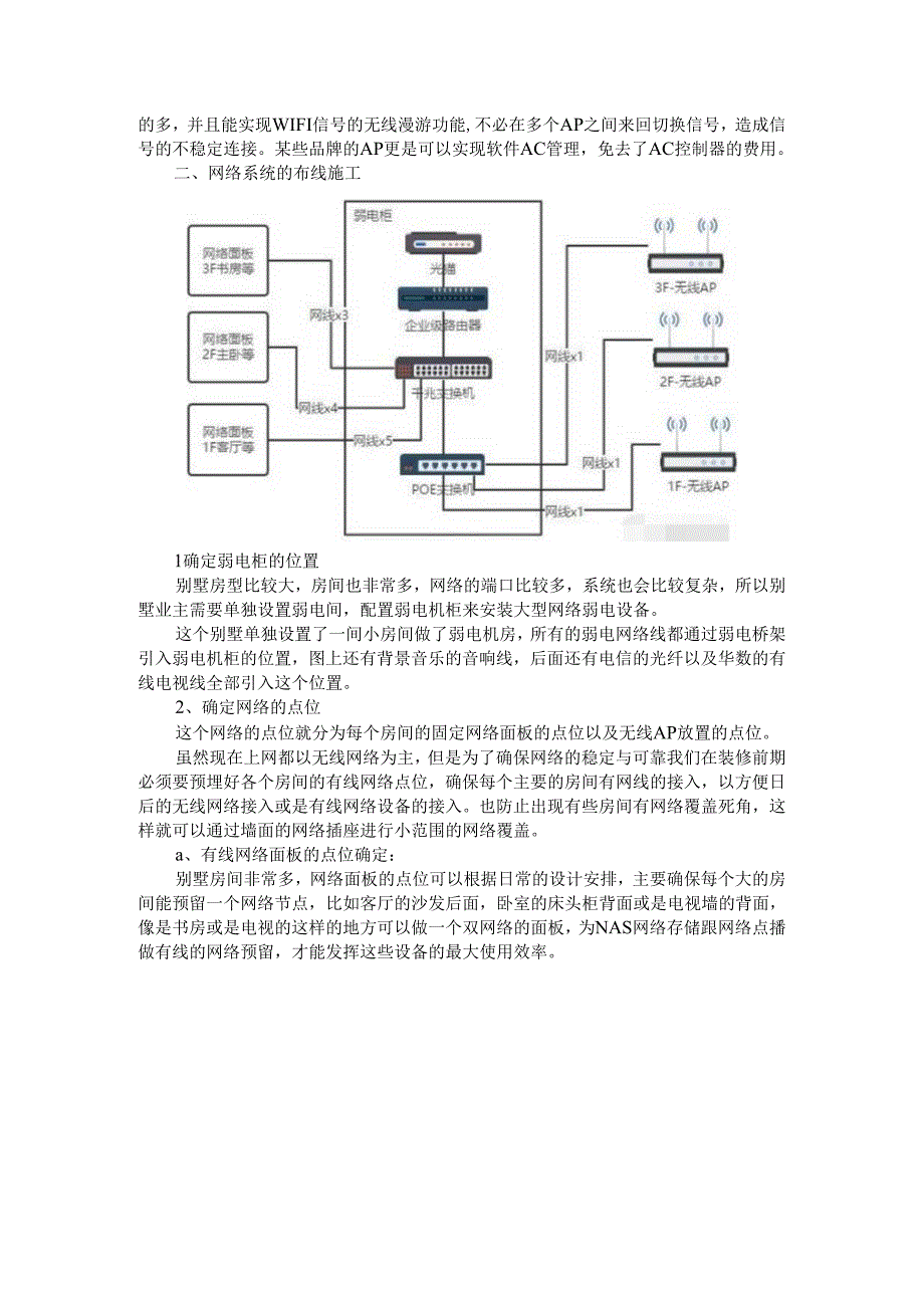 别墅无线网络从搭建到施工详细过程(无线wifi覆盖系统施工方案).docx_第2页