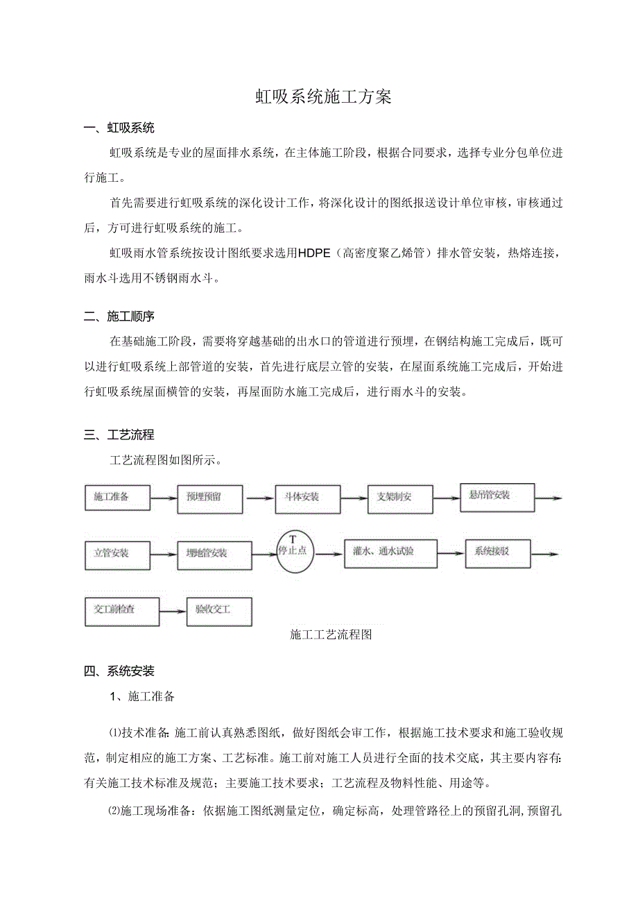 虹吸系统施工方案.docx_第1页