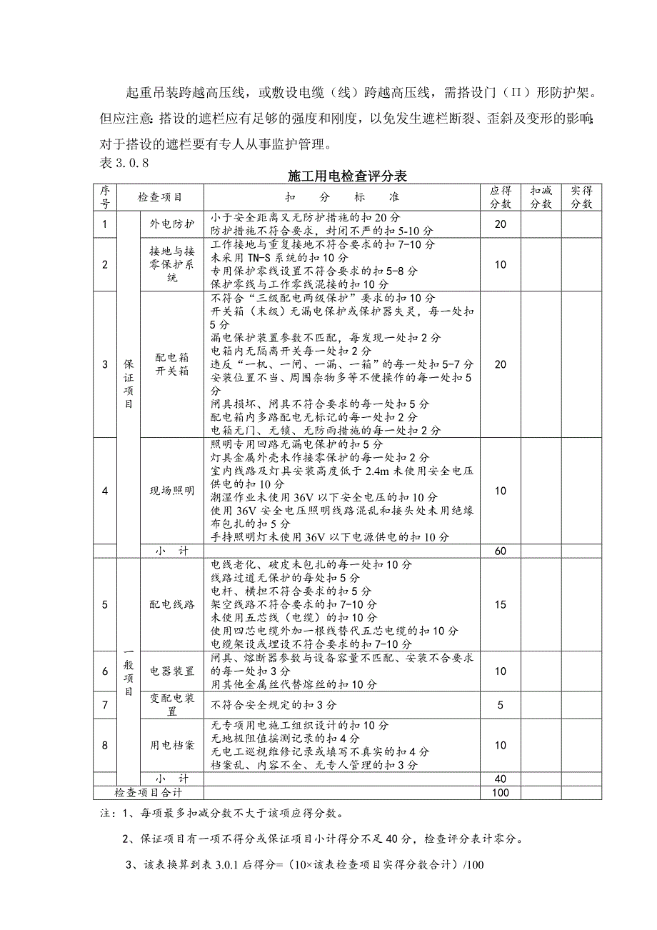 建筑工程施工用电检查评分表.doc_第2页