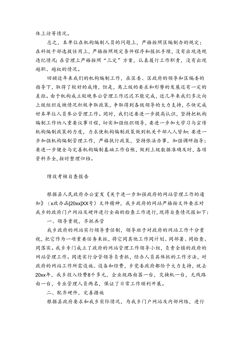 绩效考核自查报告.docx_第2页