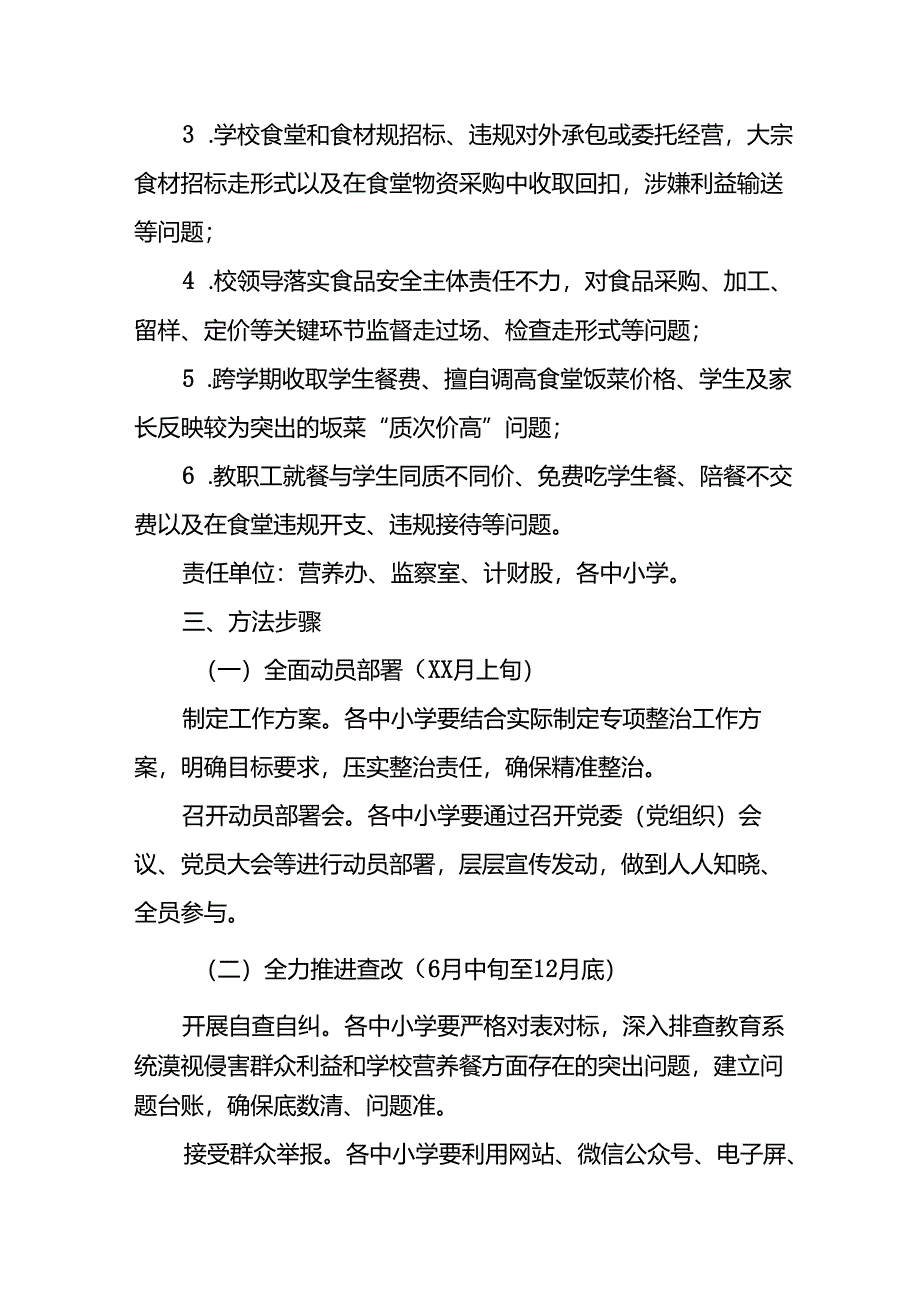 2024年开展《群众身边不正之风和腐败》问题集中整治专项方案或总结 （6份）.docx_第3页