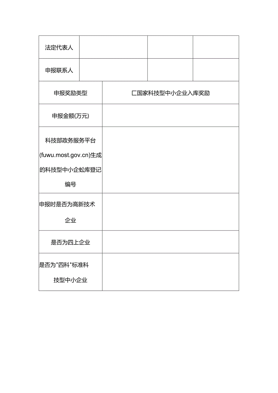 科技型中小企业入库奖励申报书模板.docx_第3页