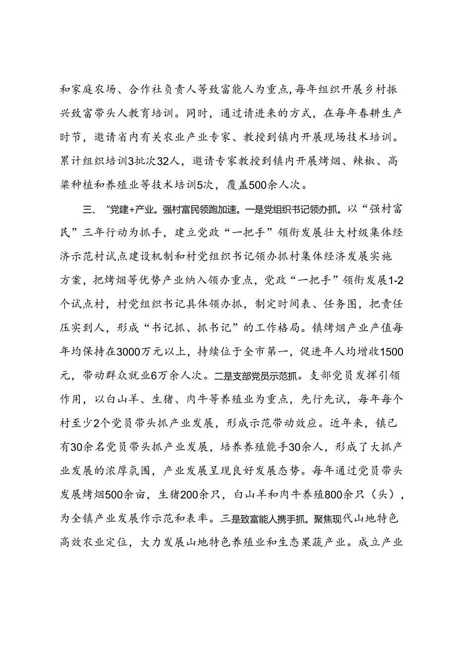 镇党委书记在高质量党建引领保障高质量发展座谈会上的发言.docx_第3页