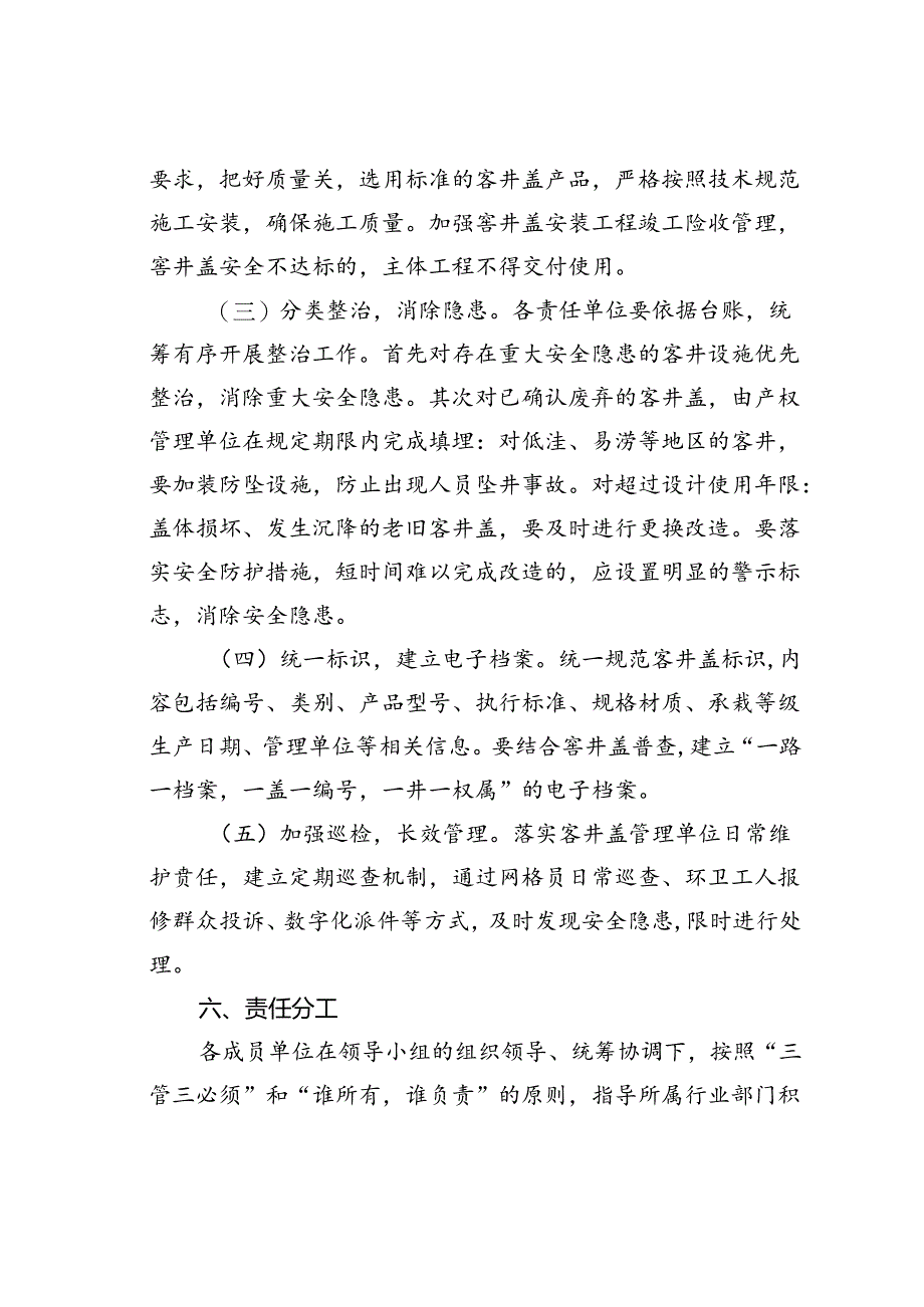 某某市城市公共区域客井盖专项整治三年行动方案.docx_第3页