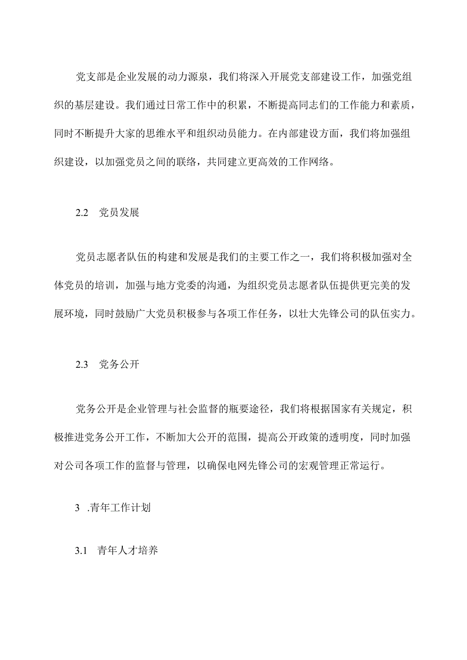 电网先锋党支部工作计划.docx_第2页