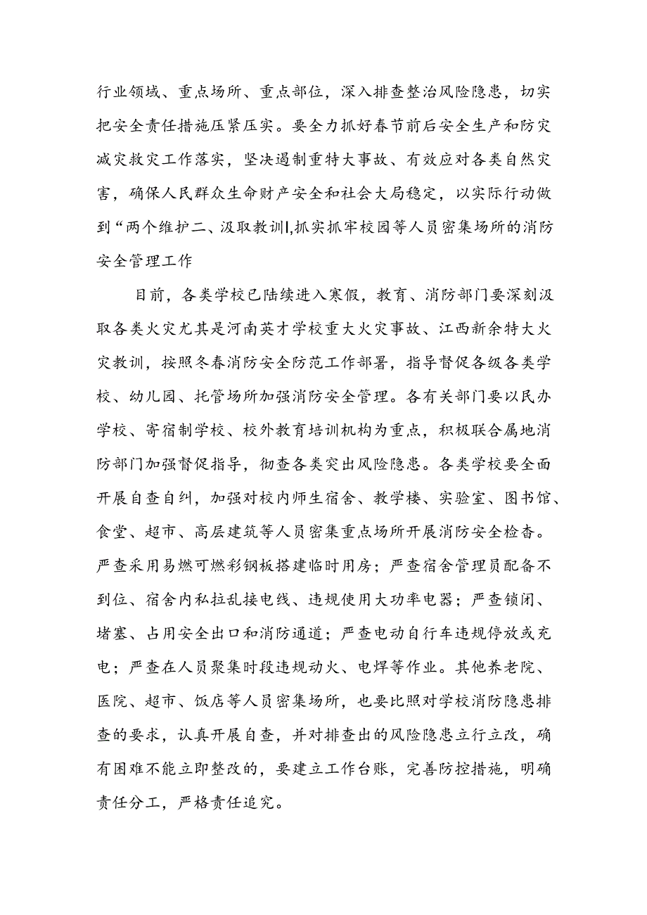 XX镇深刻汲取区内外事故教训“举一反三”进一步加强春节期间安全防范工作方案.docx_第2页