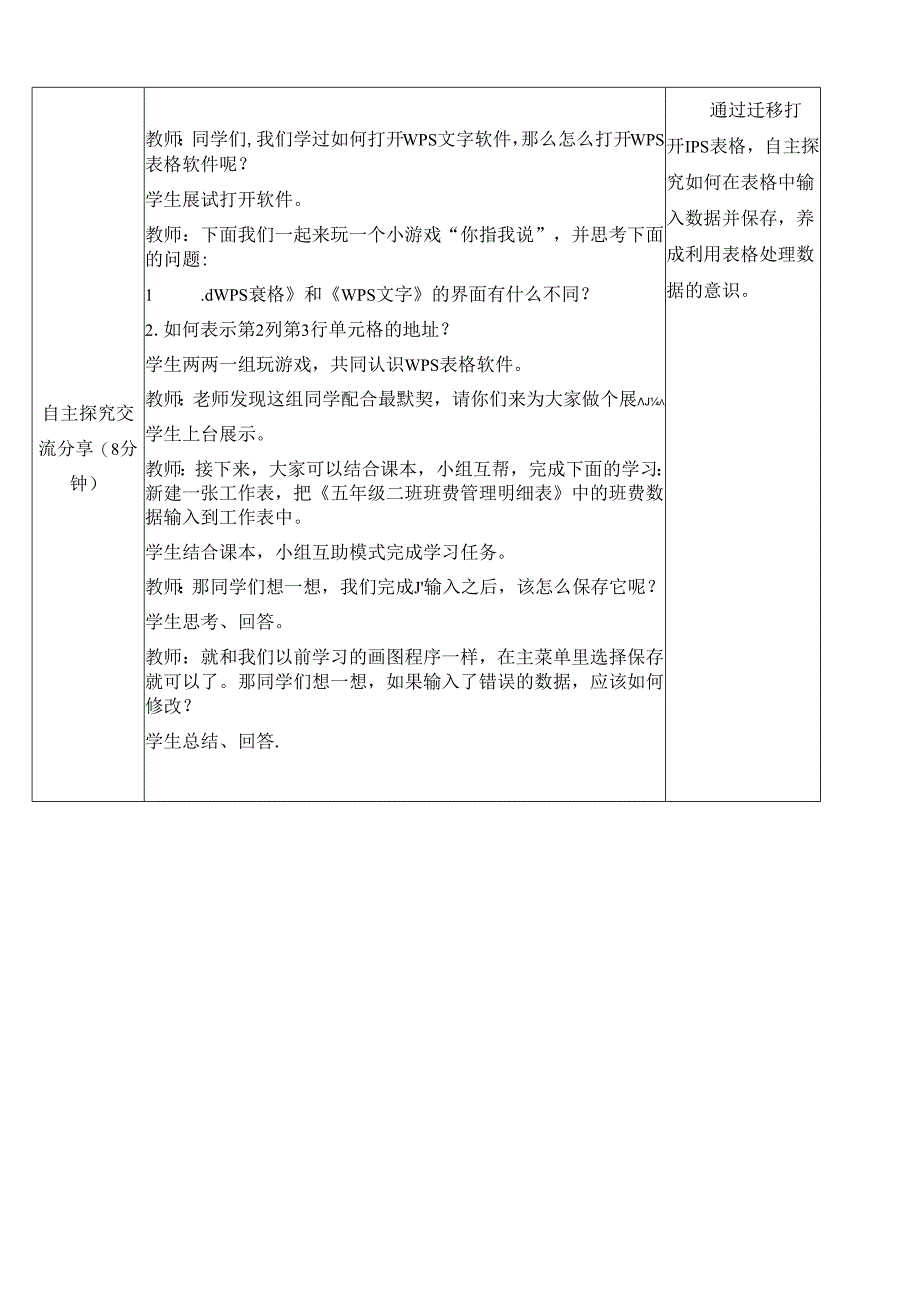 信息技术《初识WPS表格》教学设计.docx_第2页