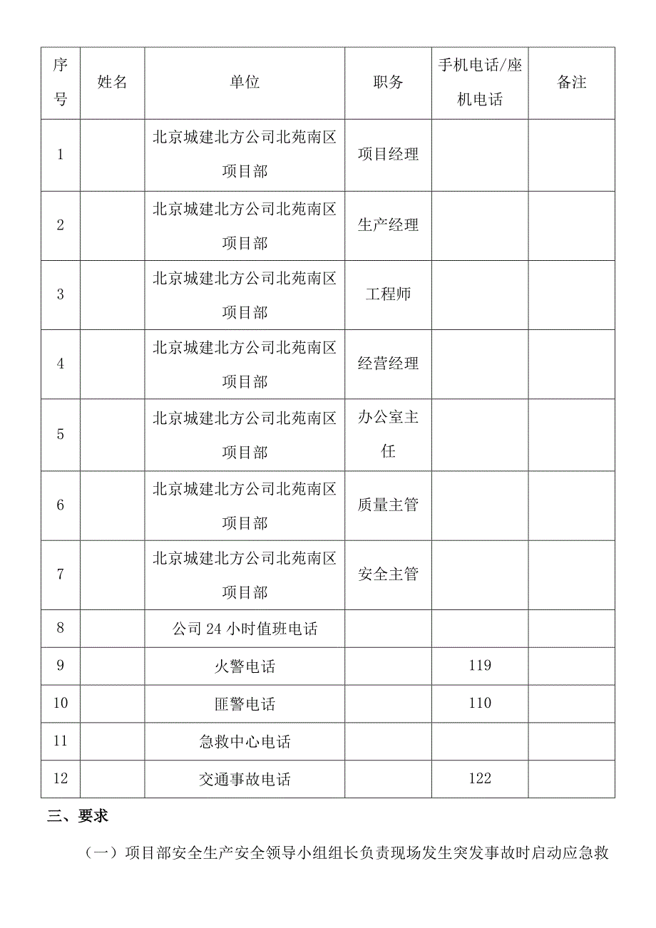 施工现场突发事故及自然灾害应急救援预案.doc_第3页