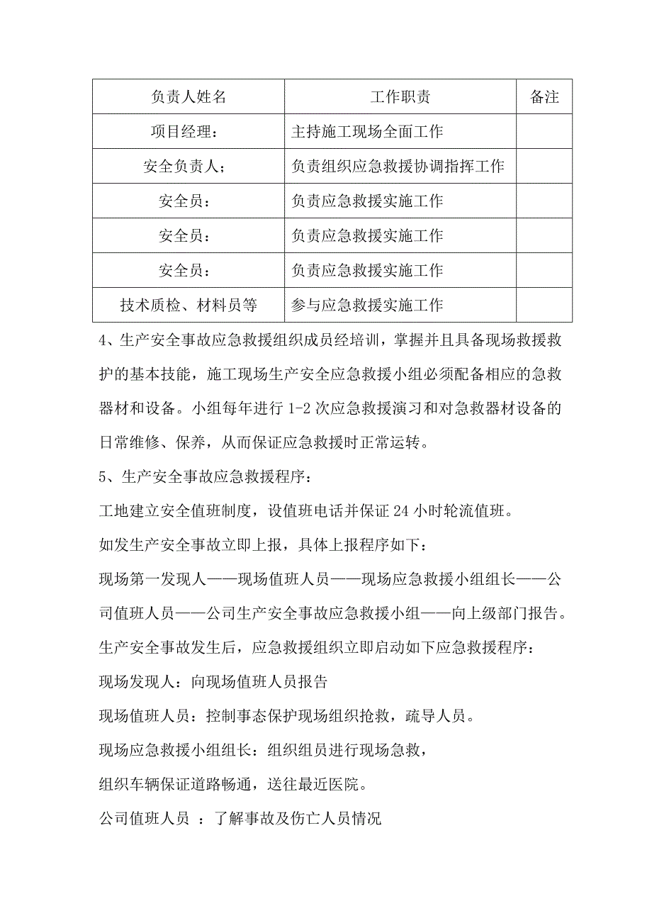 施工现场易发生重大事故的部位、环节的预防监控措施和应急预案.doc_第2页