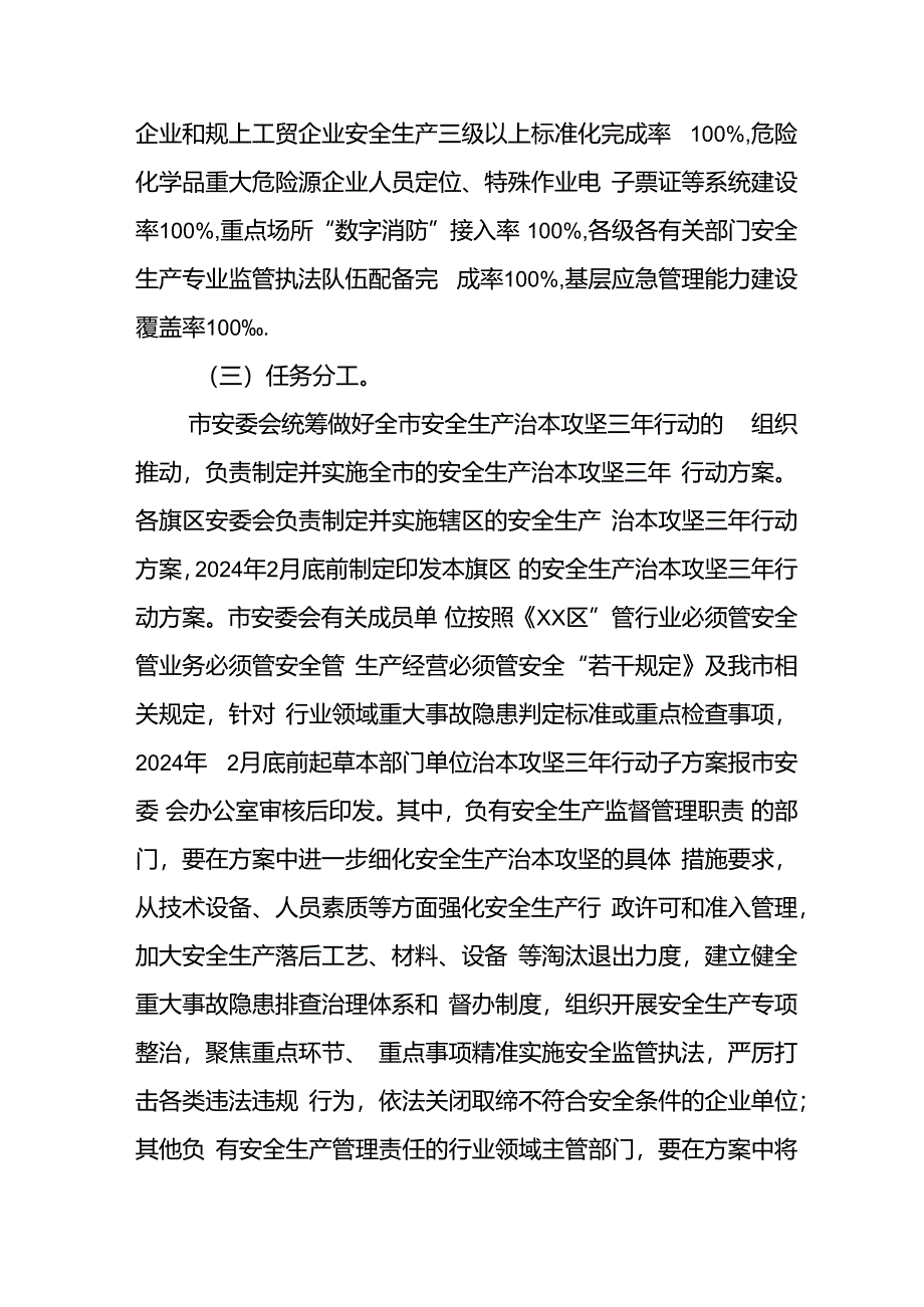 开展安全生产治本攻坚三年2024至2026年行动方案 （汇编3份）.docx_第3页