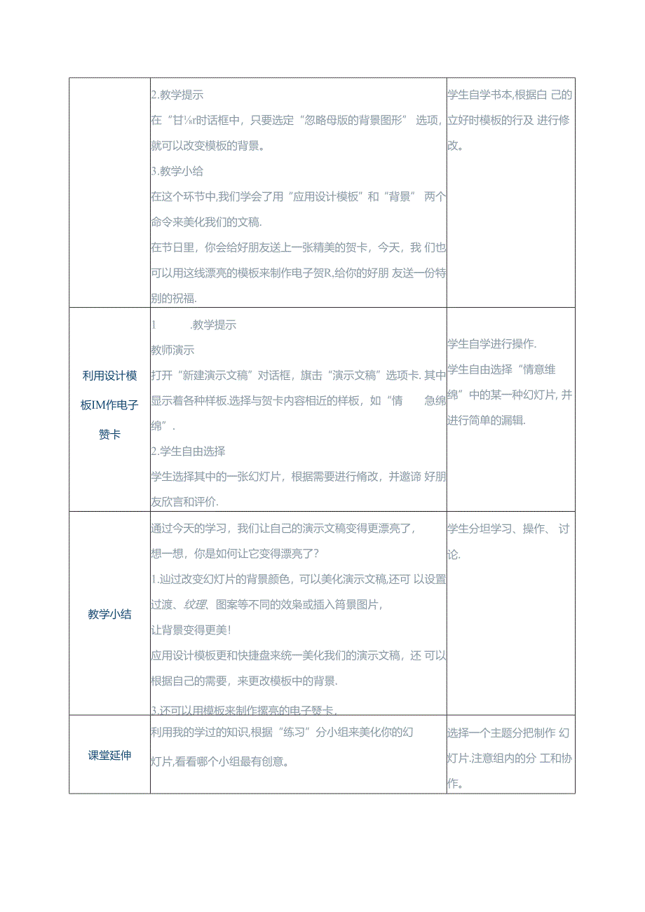 信息技术《美化演示文稿 》教案.docx_第3页