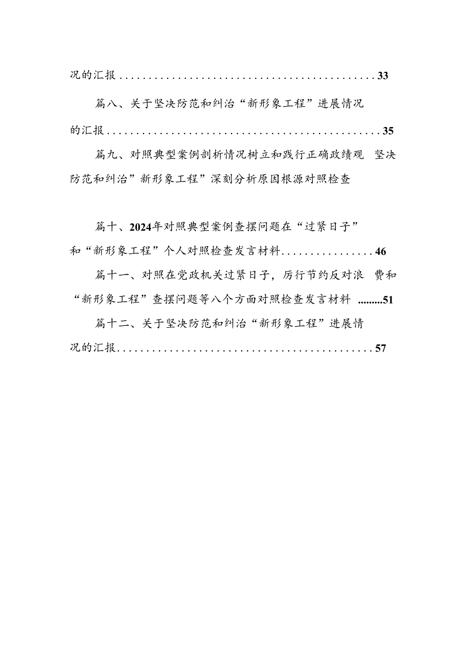 对照树立和践行正确政绩观坚决防范和纠治“新形象工程”及反面典型案例剖析情况对照检查发言材料（共12篇）.docx_第2页