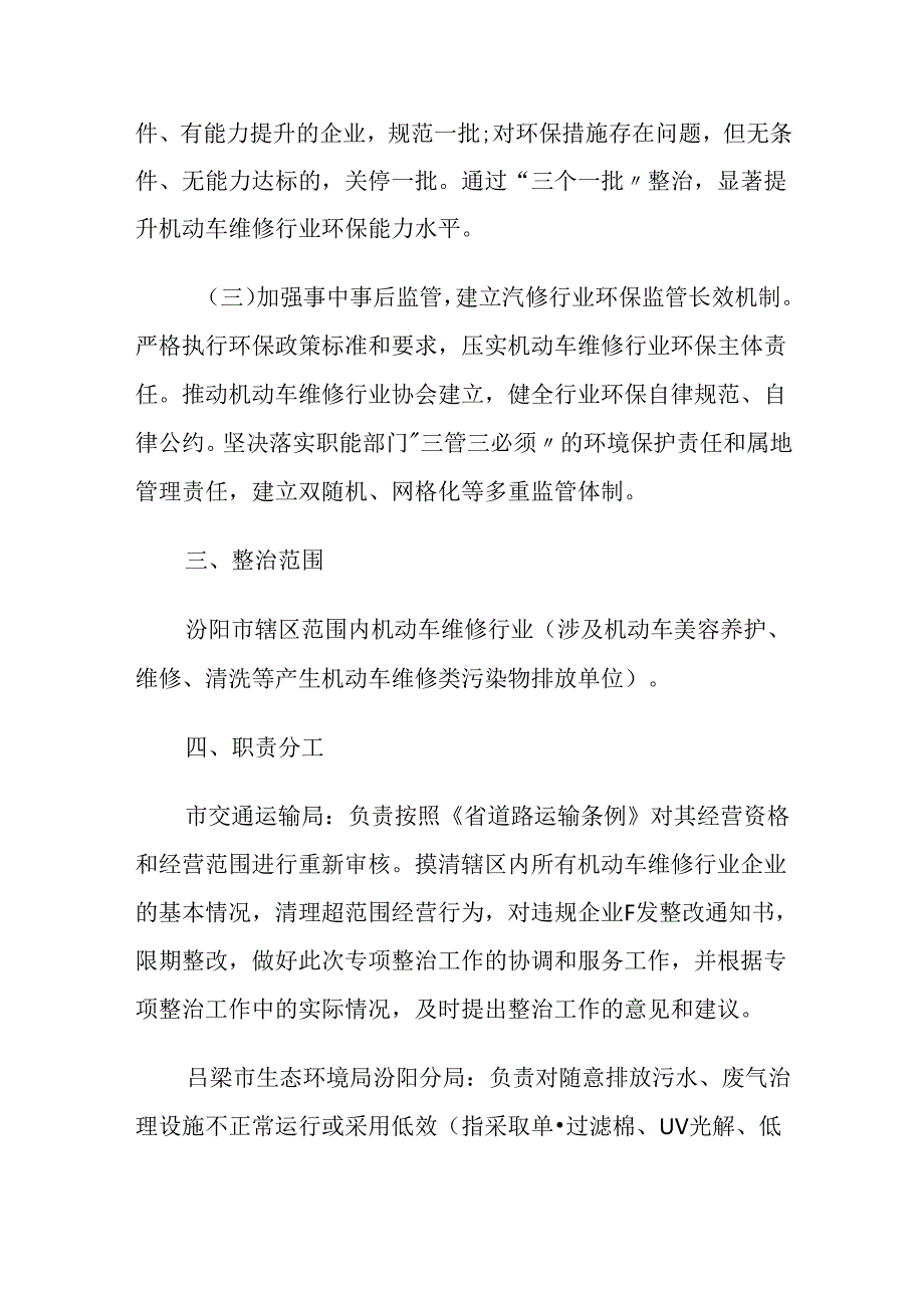 汾阳市机动车维修行业专项整治工作方案.docx_第2页