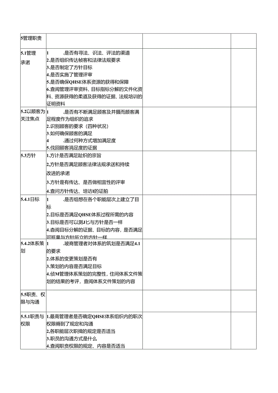 QHSE内审全条款检查表(DOC).docx_第2页