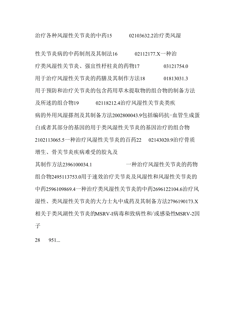 F1150、各种治疗关节炎药物配方制备工艺.docx_第2页