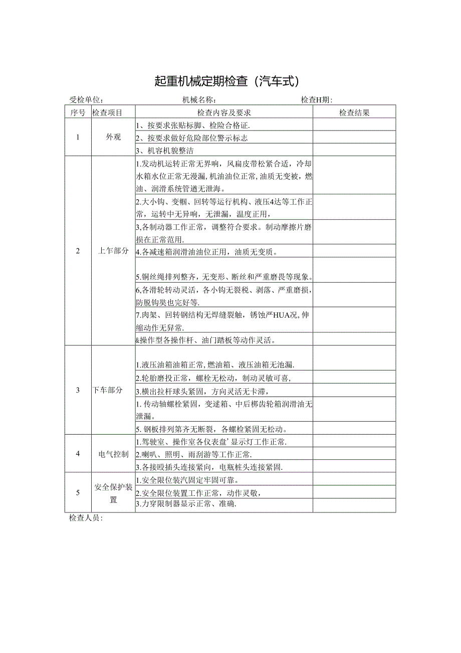 起重机械定期检查（汽车式）.docx_第1页