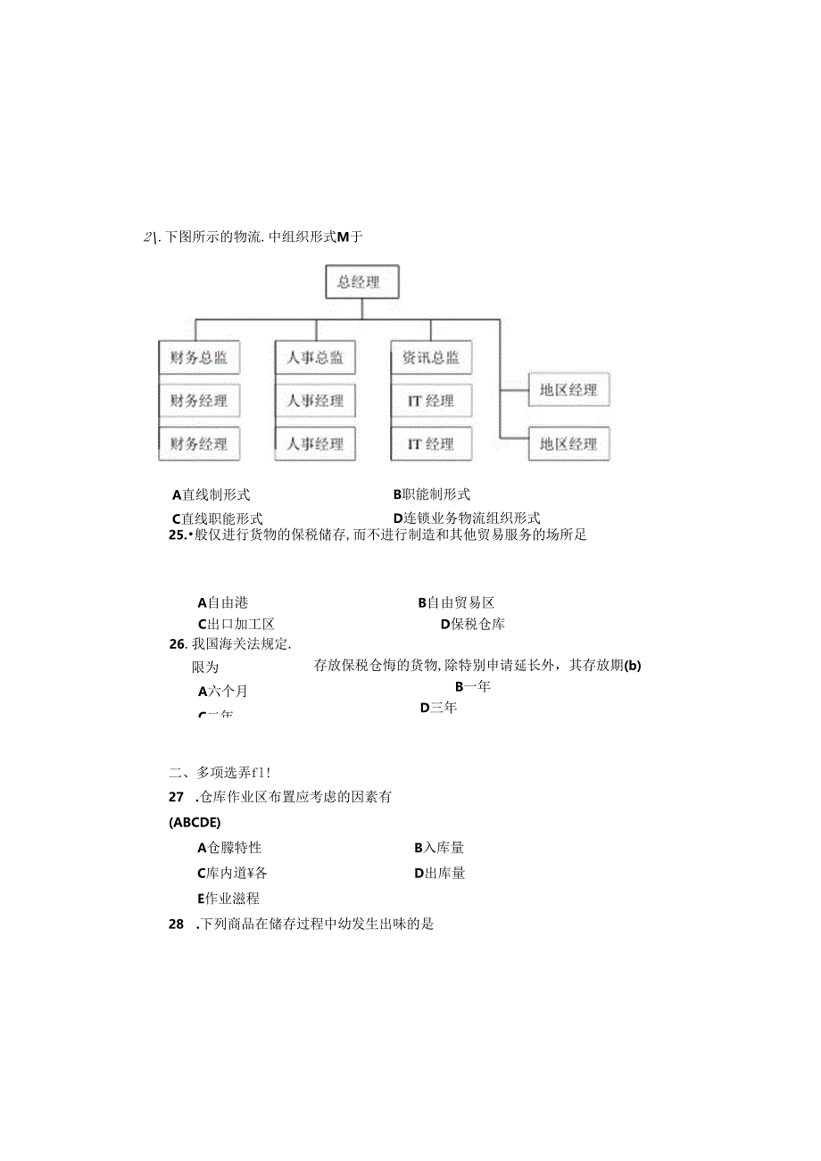 CPLM仓储管理(二)06-10年试题 答案.docx_第1页