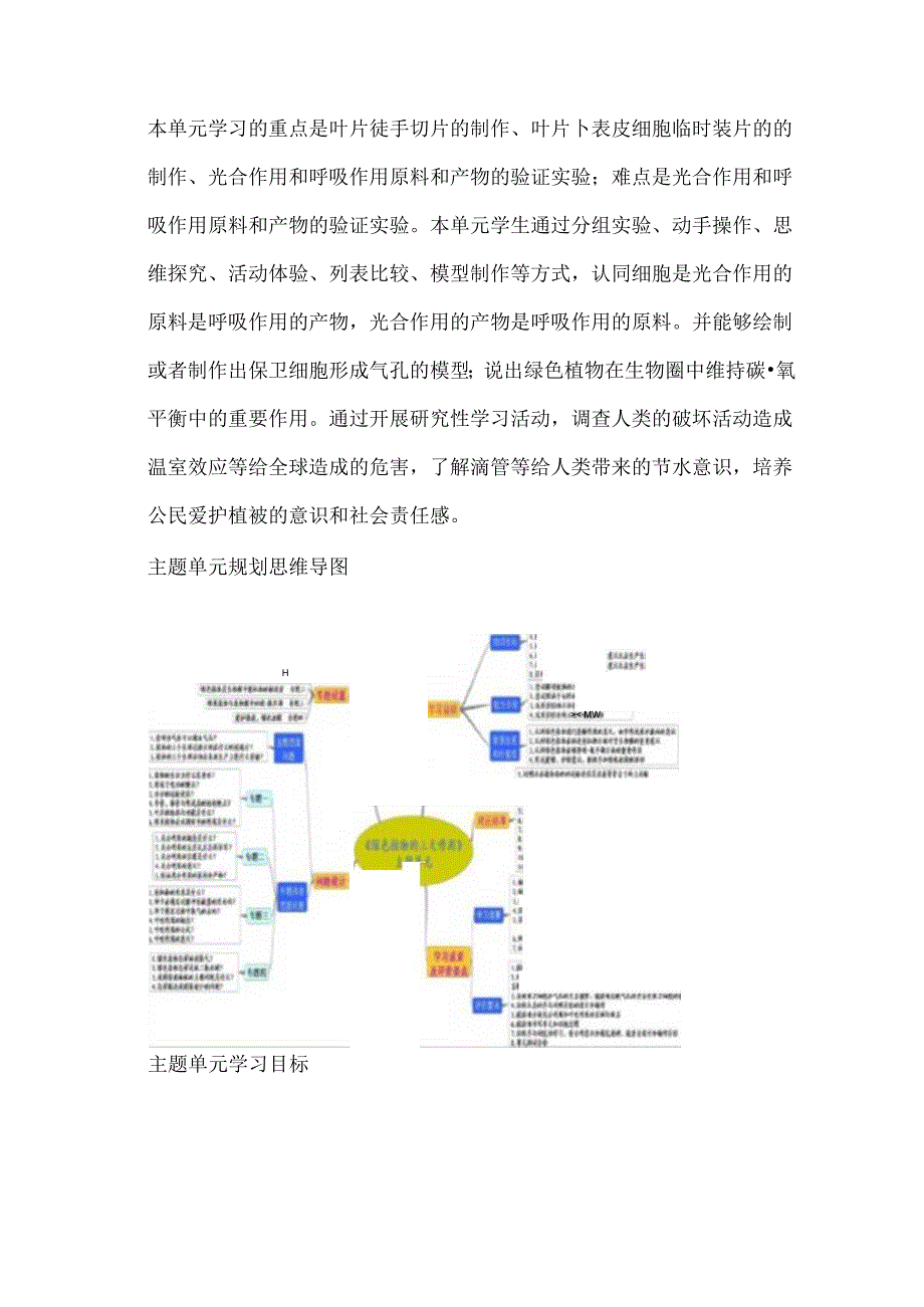 《绿色植物的三大作用》优质单元教学设计（8页）.docx_第2页