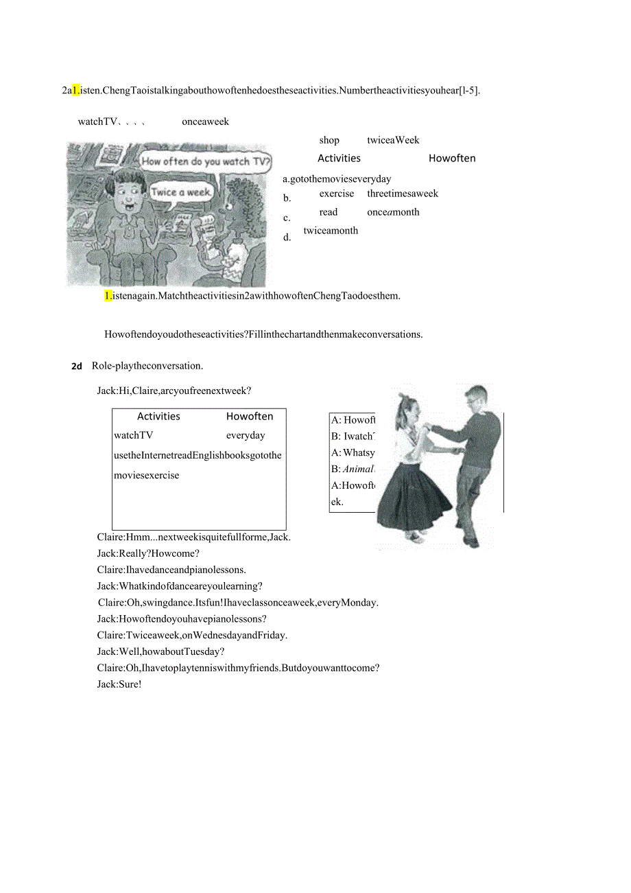 Unit2 How often do you exercise.docx_第2页