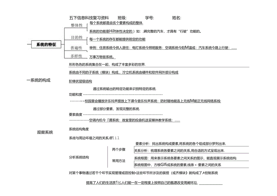 浙教版信息科技五年级下册知识点整理复习资料复习资料 (思维导图).docx_第1页