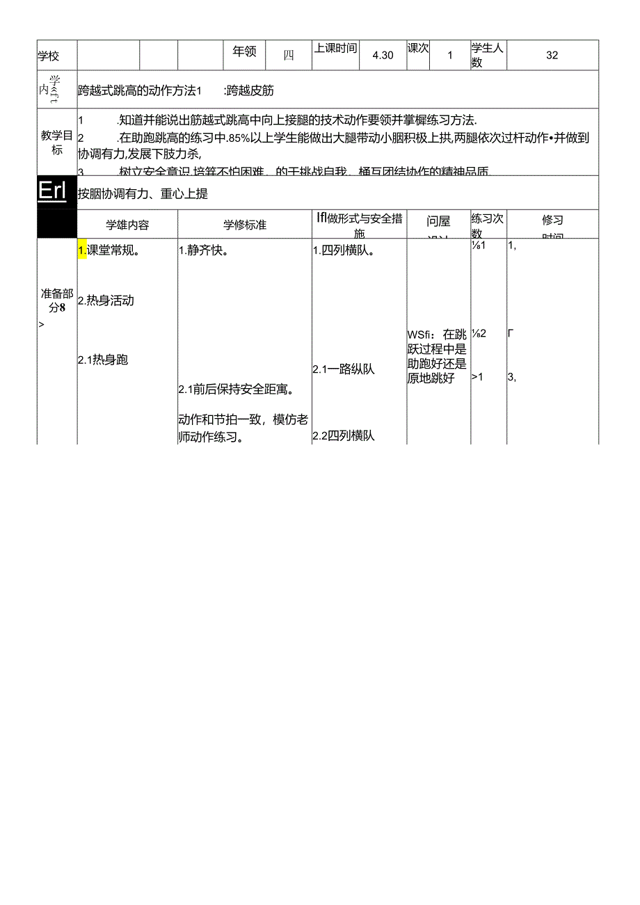 小学体育教学：跨越式跳高的动作方法1：跨越皮筋.docx_第2页