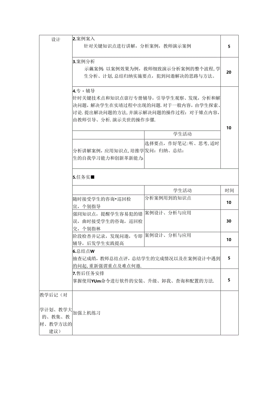 网络操作系统（Linux）（项目式微课版）-教案 教学流程设计20 YUM安装软件包.docx_第2页