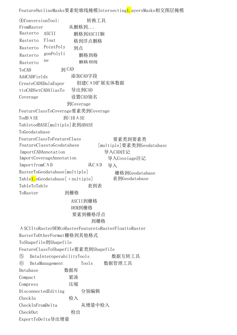 ARCGIS工具中英对照总结.docx_第3页