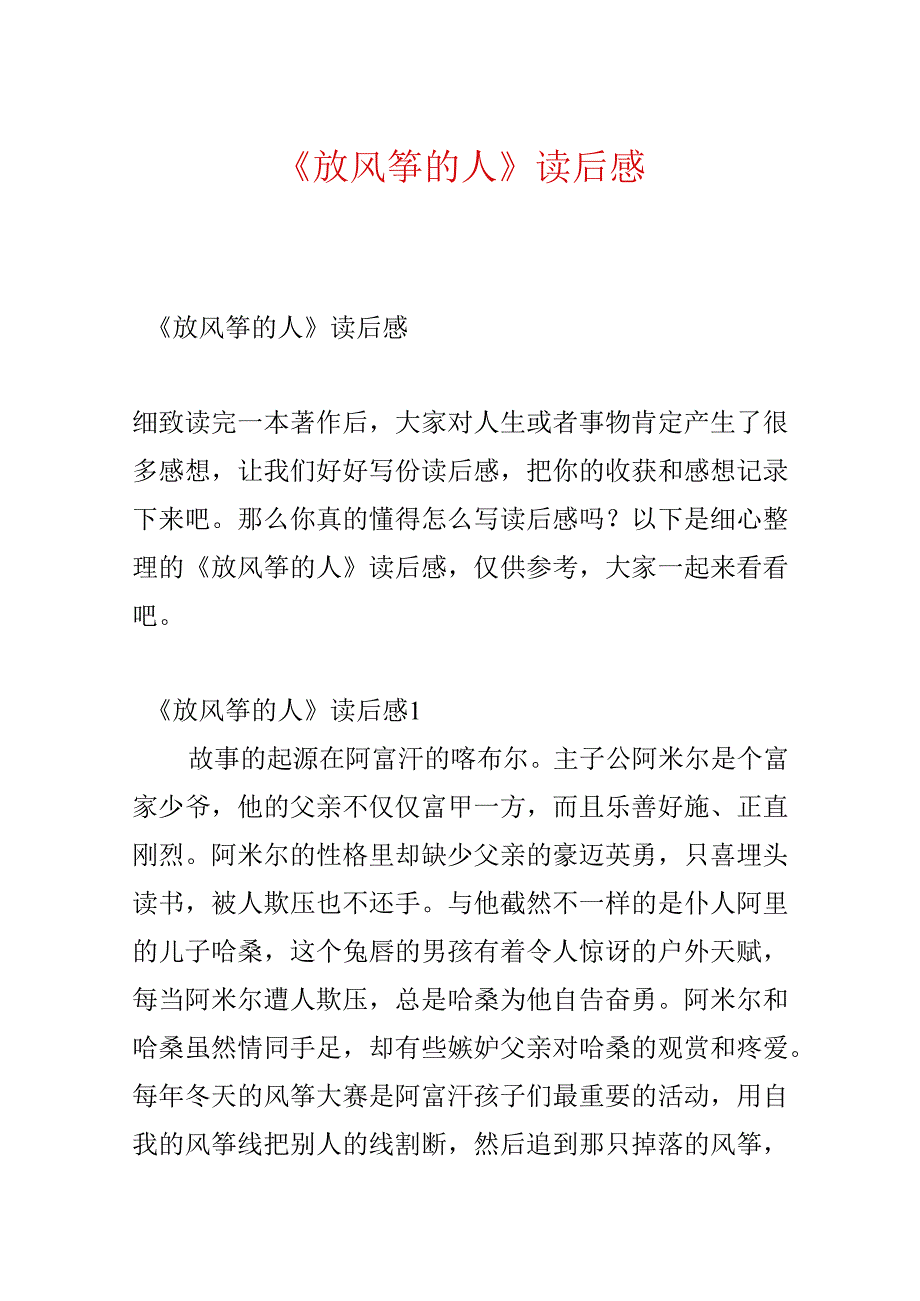 《放风筝的人》读后感.docx_第1页