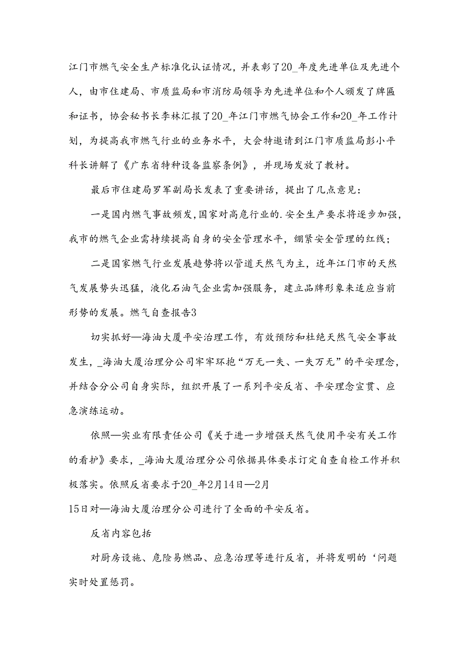 燃气自查报告.docx_第2页