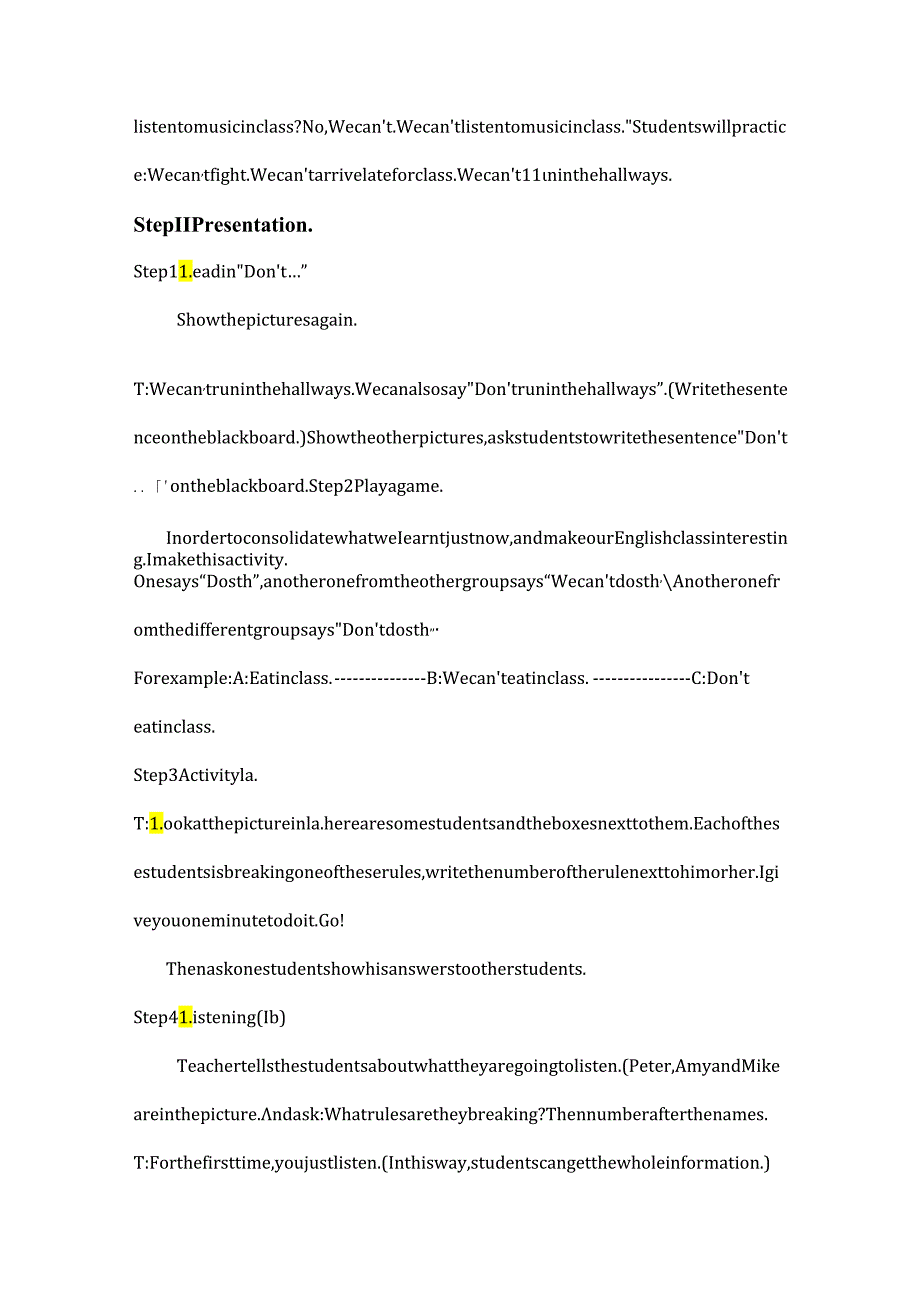 Unit4-Don't-eat-in-class.说课稿.docx_第3页