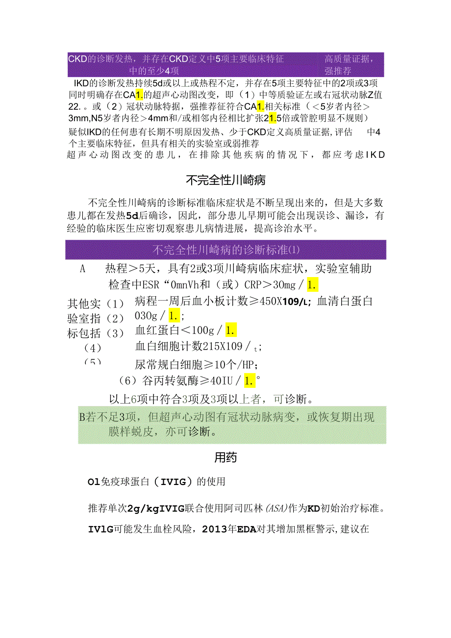 临床川崎病诊断标准、区别、不完全性川崎病、用药治疗及总结.docx_第3页