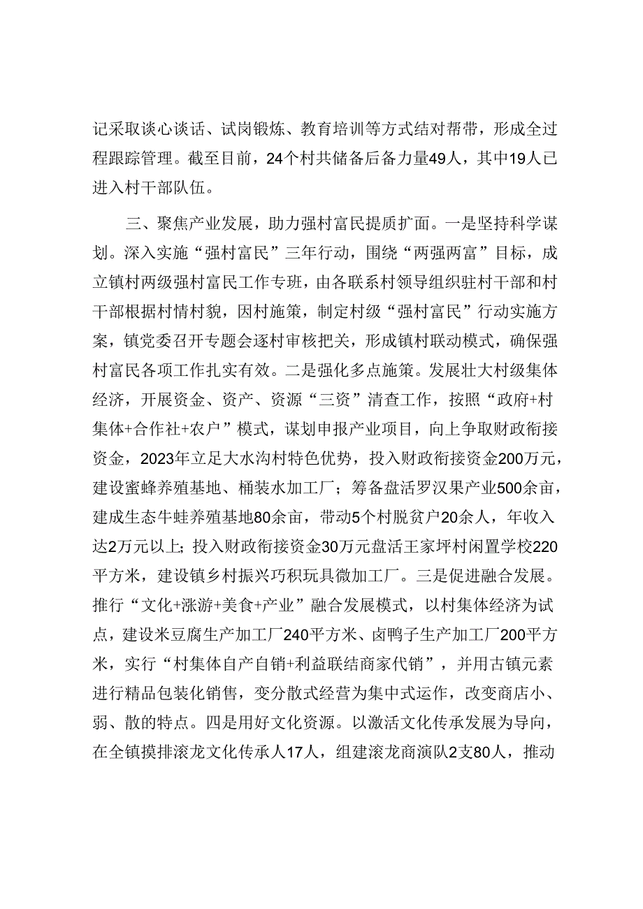 镇党委书记在党建引领基层治理经验分享会上的发言.docx_第3页