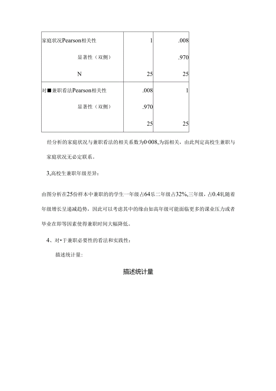 Spss学期结课论文-大学生兼职情况调查分析.docx_第3页