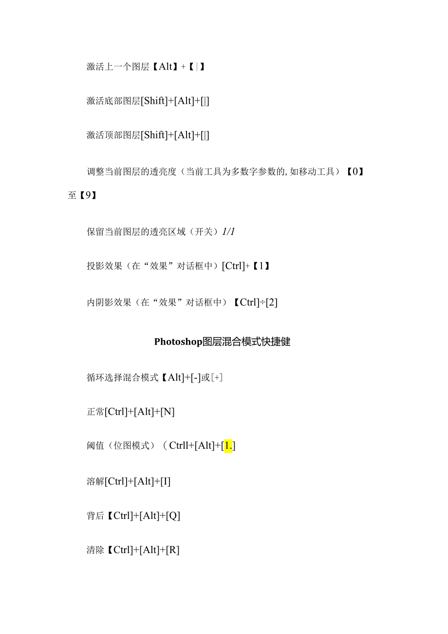 PS快捷键Photoshop快捷键大全PS键盘操作功能键.docx_第2页