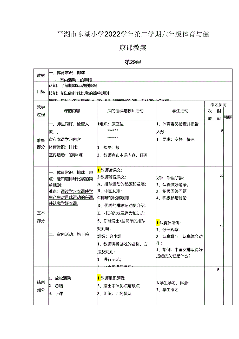 小学体育教学：体育常识.docx_第1页