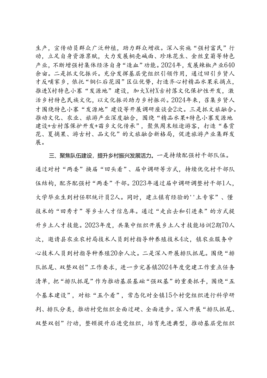 镇党委书记党建经验交流材料：党建领航振兴路 实干谱写新篇章.docx_第2页