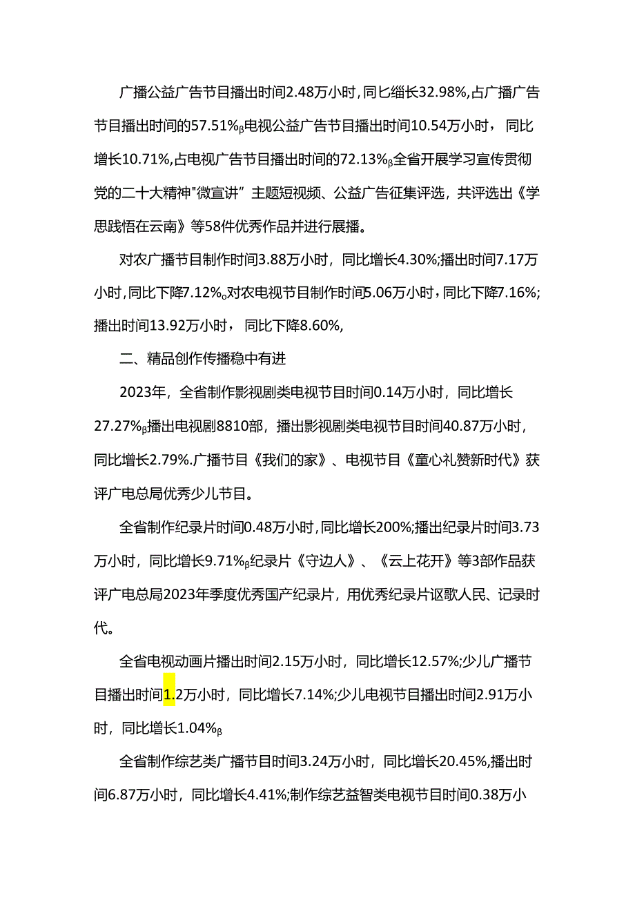 2023年云南省广播电视行业统计公报.docx_第2页