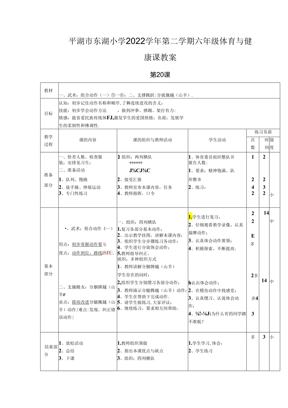 小学体育教学：支撑跳跃：跳山羊.docx_第1页