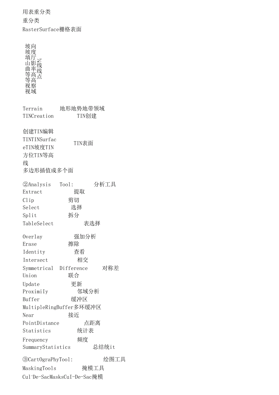 ARCGIS工具中英对照总结.docx_第2页