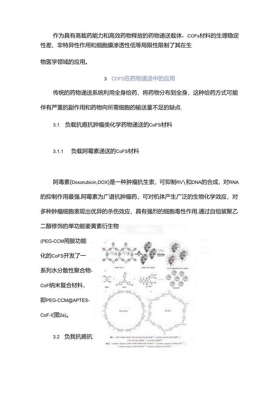 共价有机框架材料在药物递送中的应用进展.docx_第3页