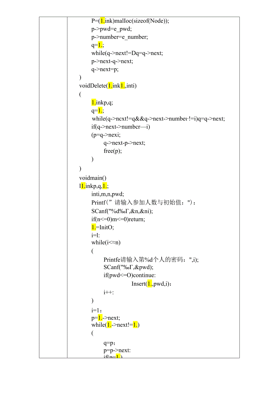 《数据结构》上机实验报告—约瑟夫环问题.docx_第2页