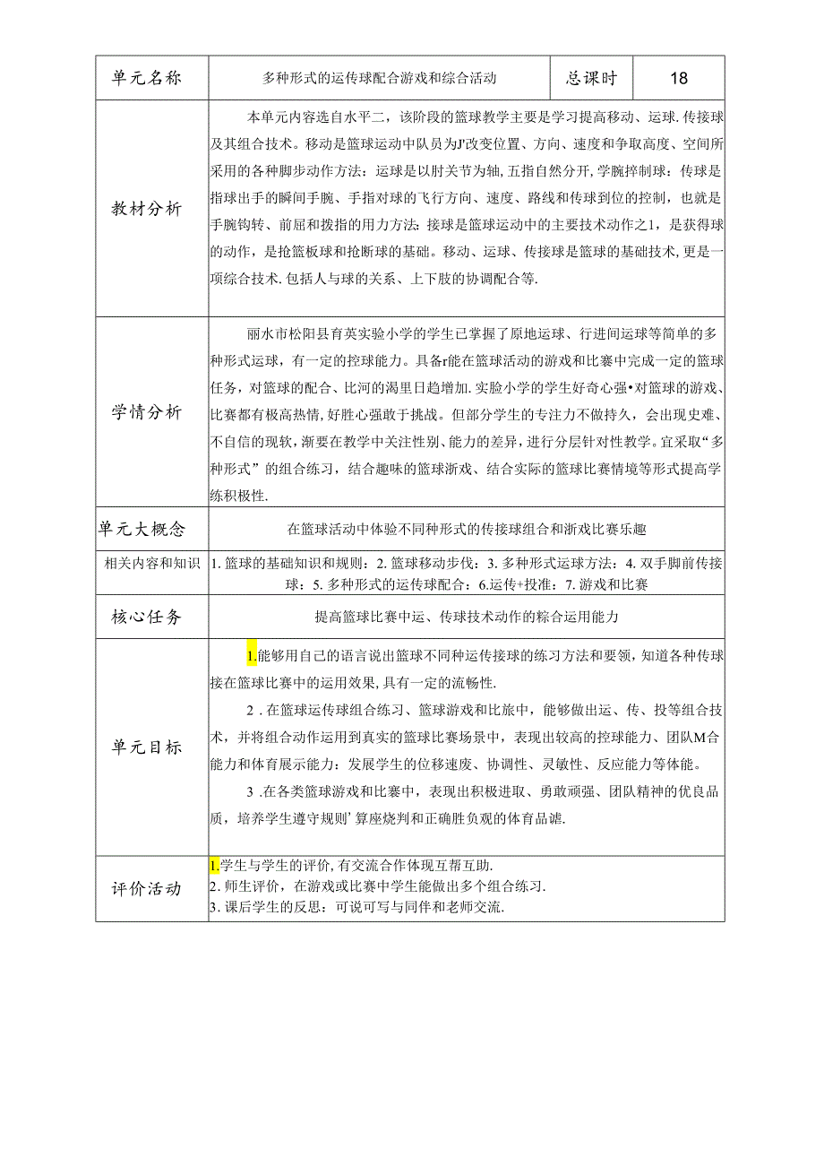 小学体育教学：吴焕栋《多种形式的运传球配合游戏和综合活动》.docx_第1页