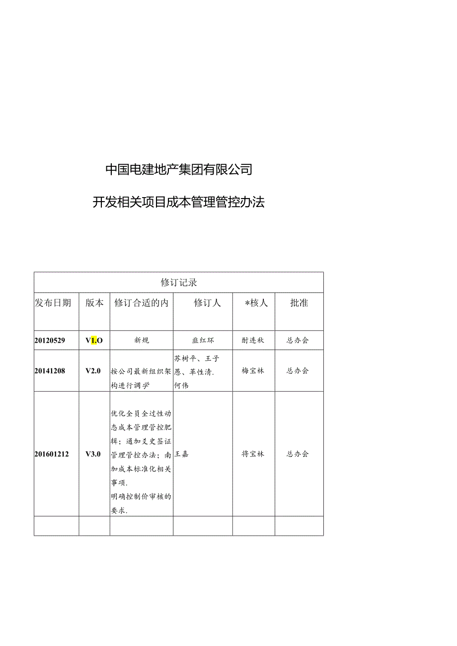 某集团开发项目成本管理办法.docx_第1页