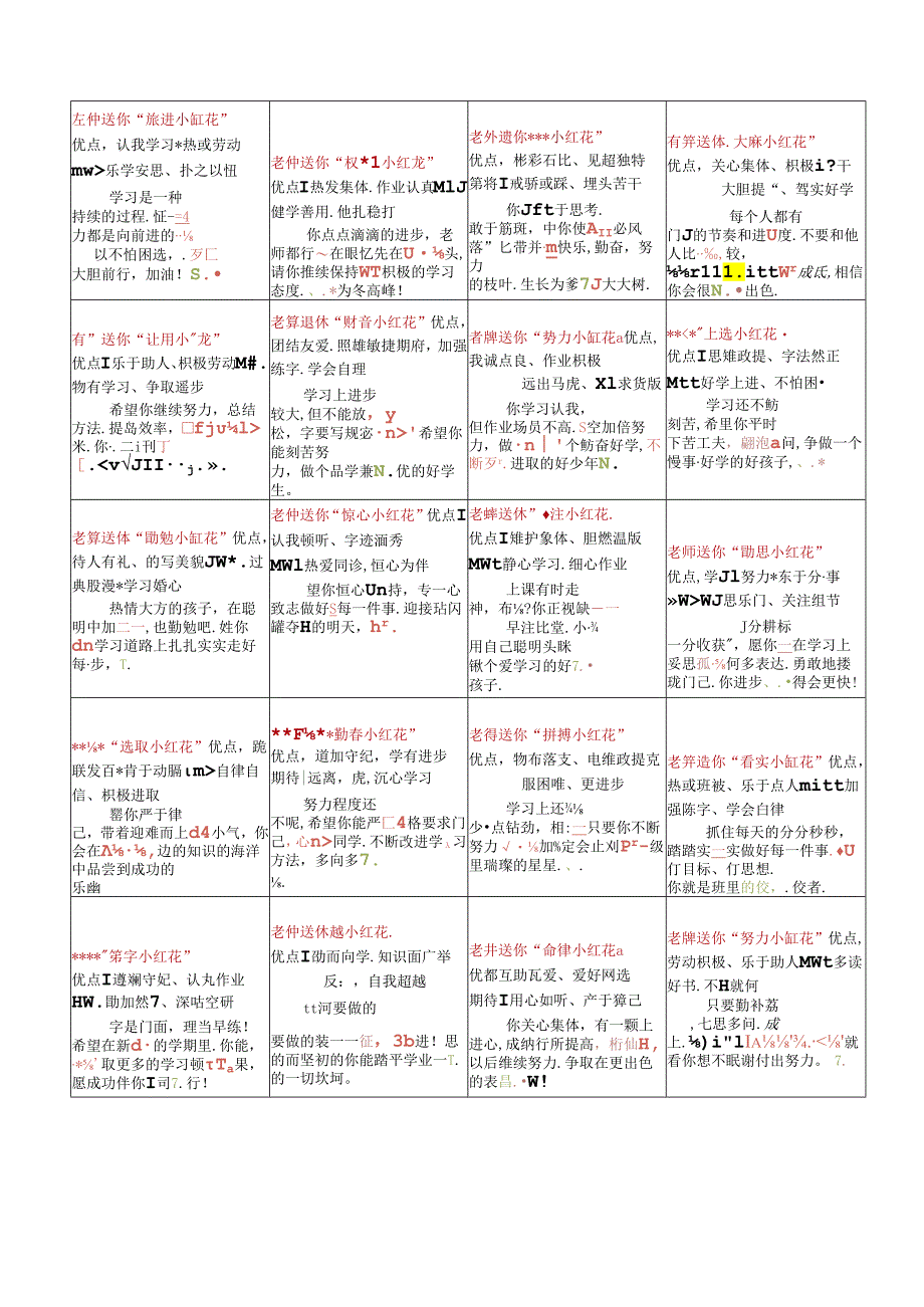 期末评语【送小红花】.docx_第2页