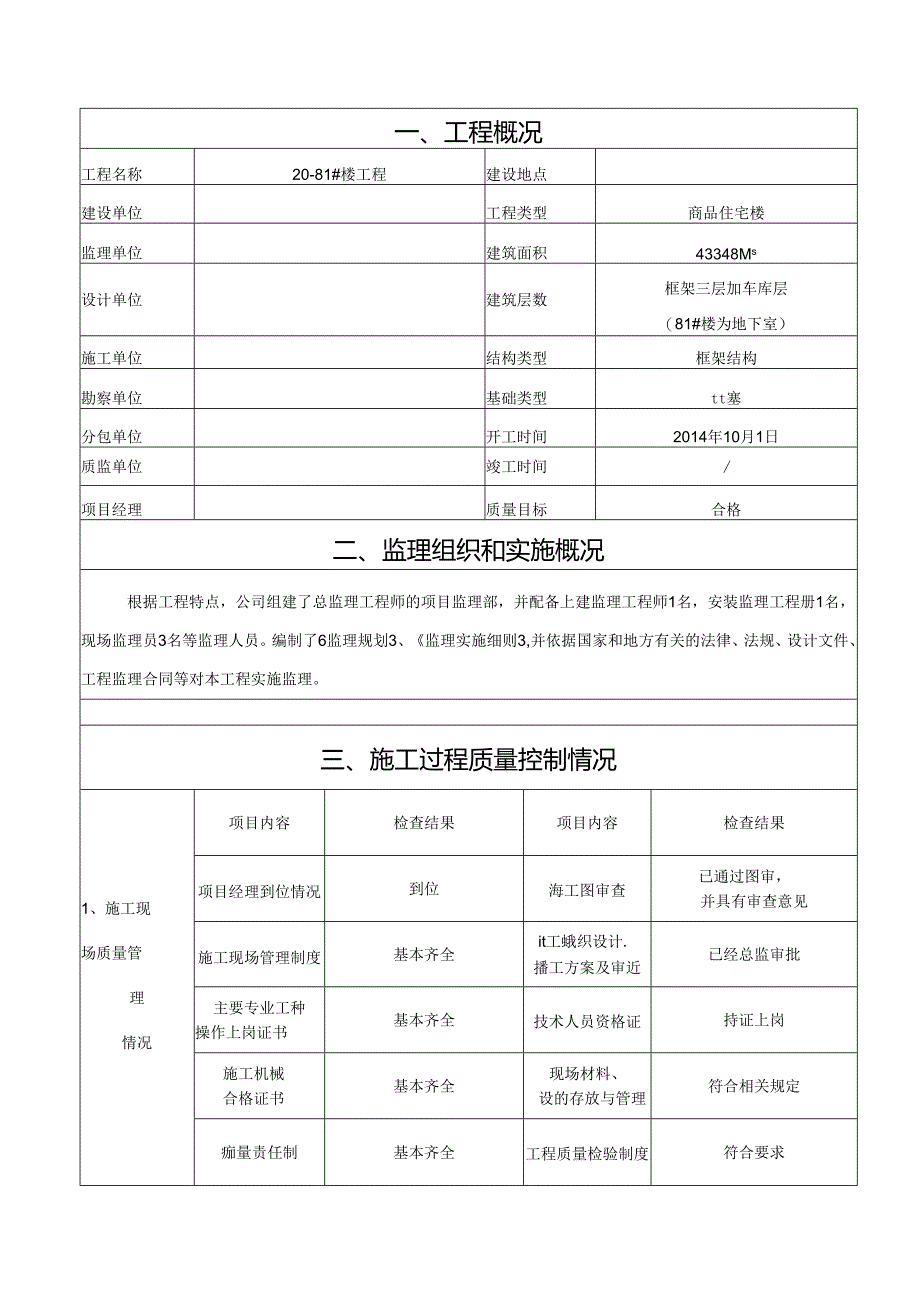 [监理资料]20~81#楼竣工验收报告.docx_第1页