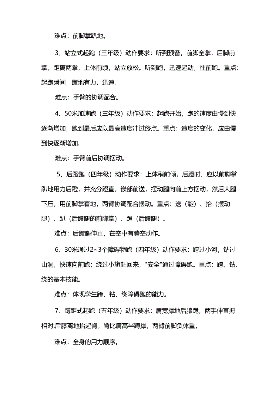 中小学体育重难点汇总.docx_第1页