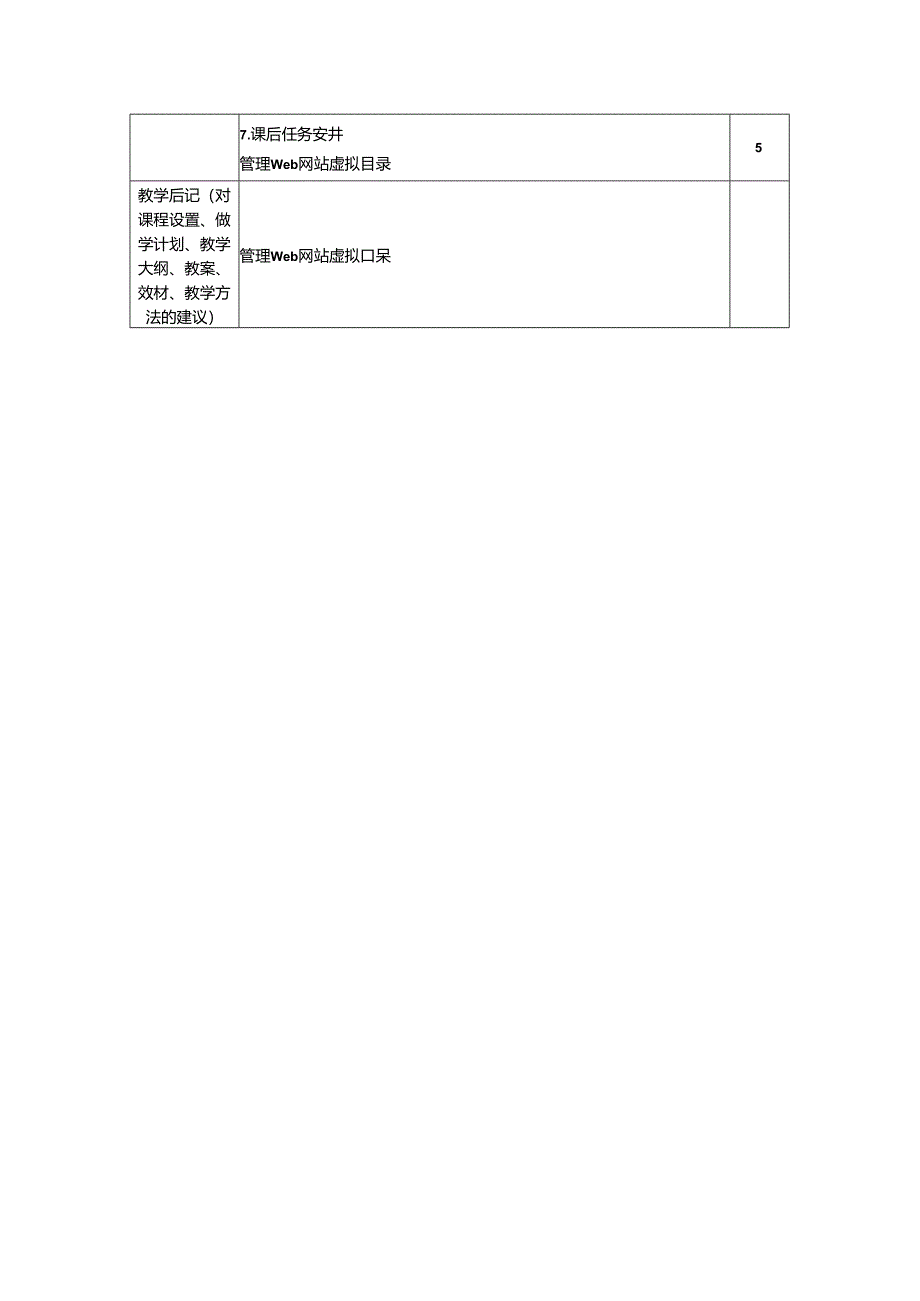 网络操作系统（WindowsServer2019）（微课版）-教案 7 Web与FTP服务器配置管理（8学时）.docx_第3页